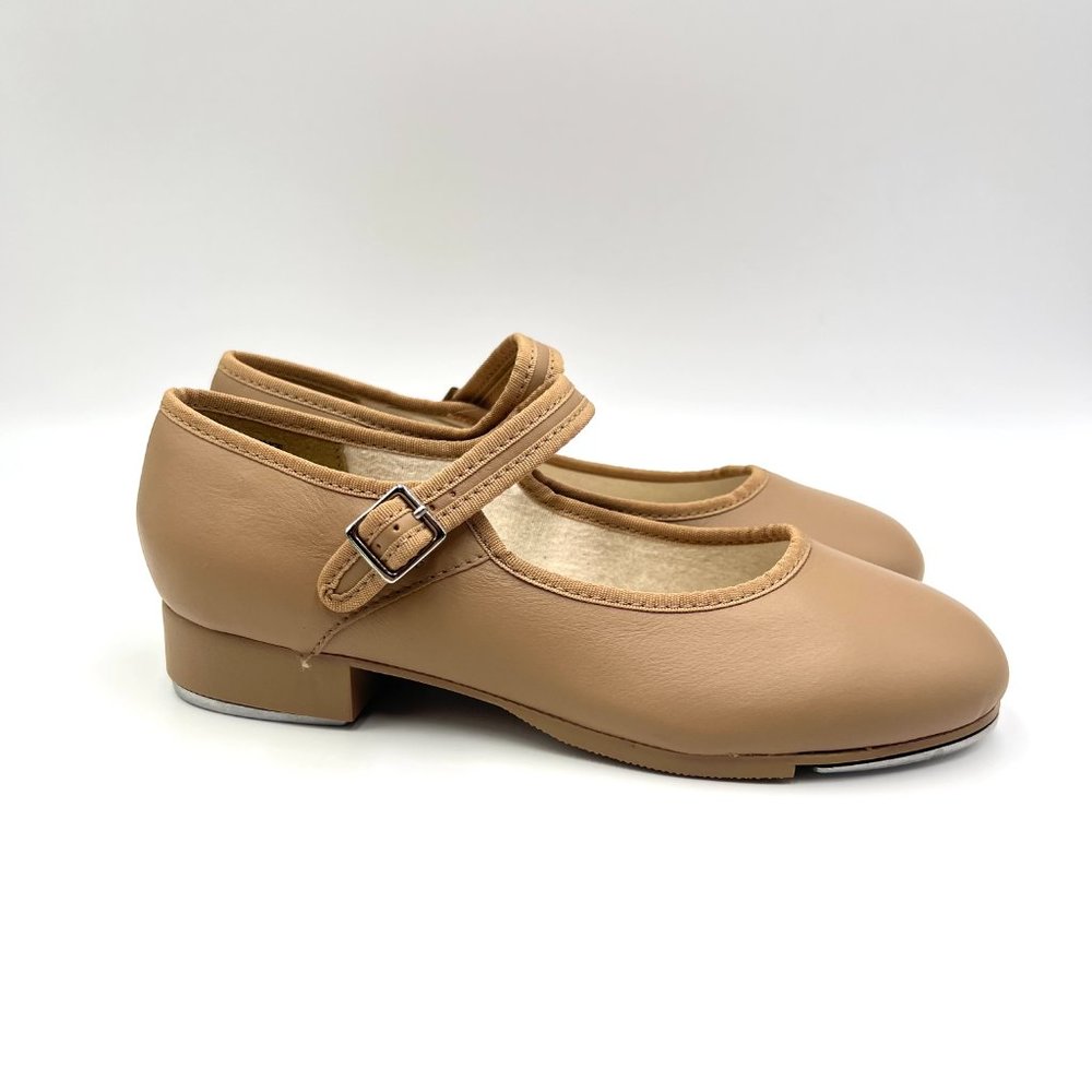 Capezio Womens Size 6 3800 Mary Jane Caramel Tan Buckled Dance Tap Shoes